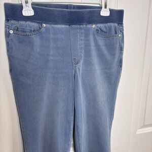 DG2 Diane Gilman Pull-On High Rise Stretch Skinny Jeans Medium Petite Pre owned